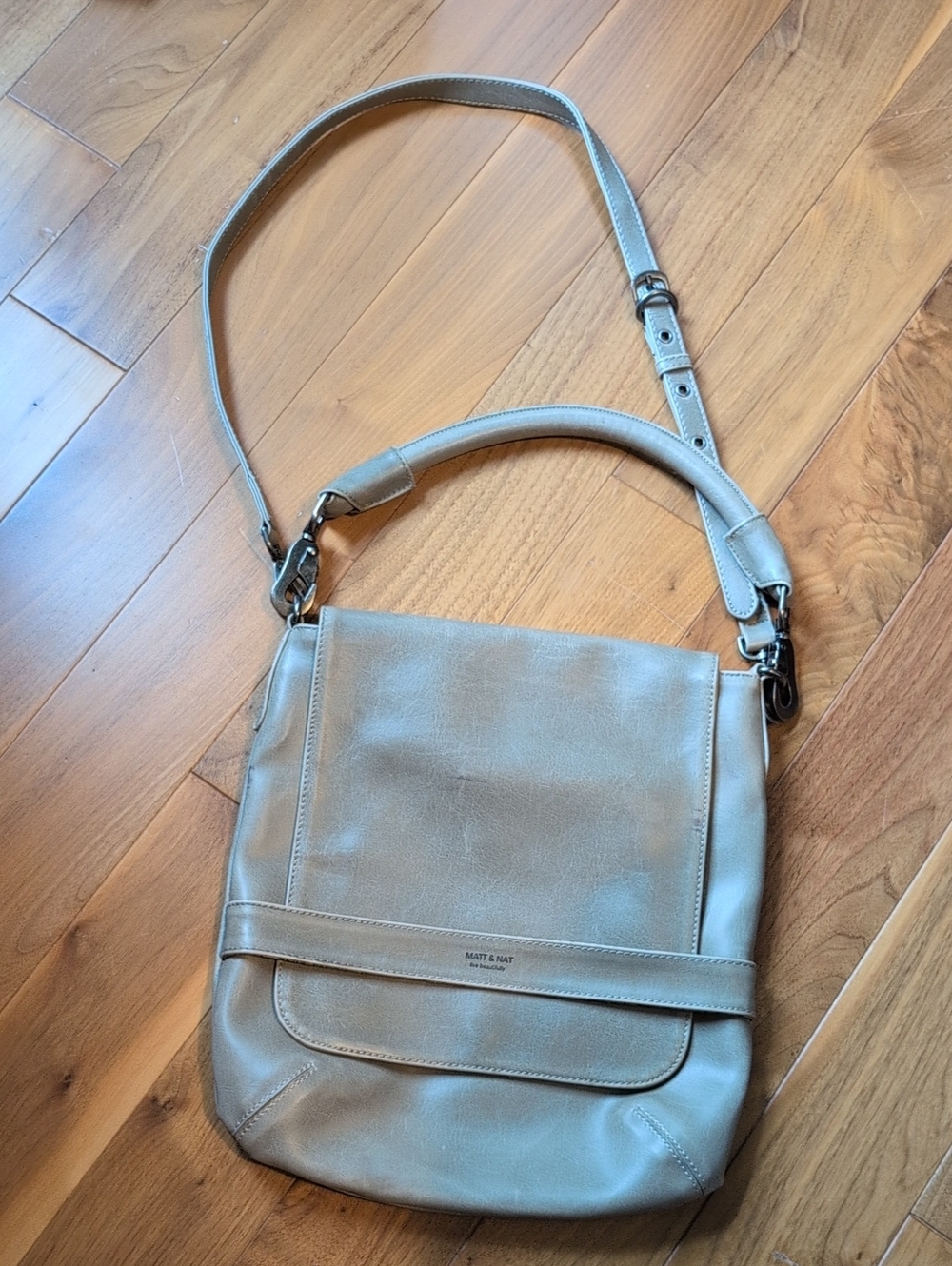 Matt & Nat Light Taupe Crossbody Bag